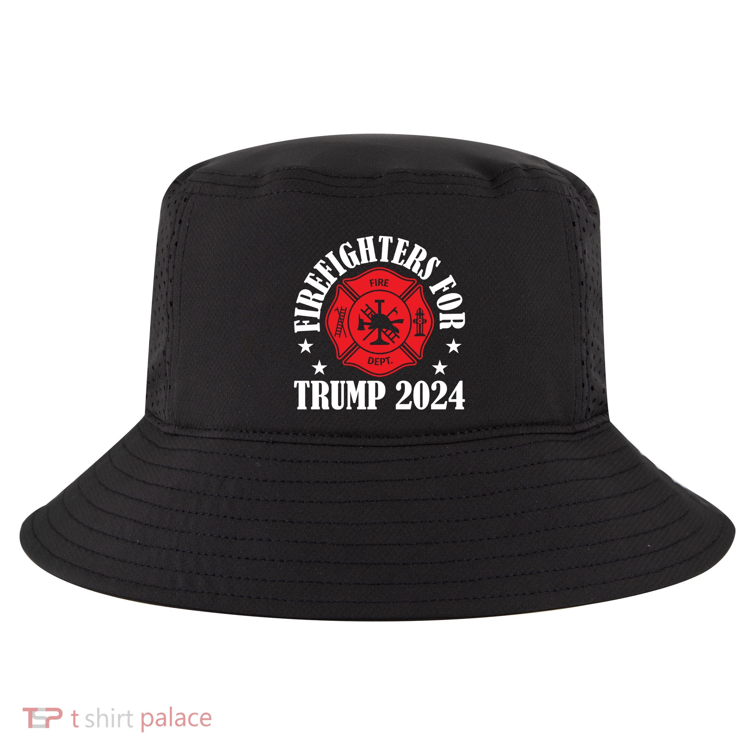 Firefighters For 2024 Emblem Cool Comfort Performance Bucket Hat
