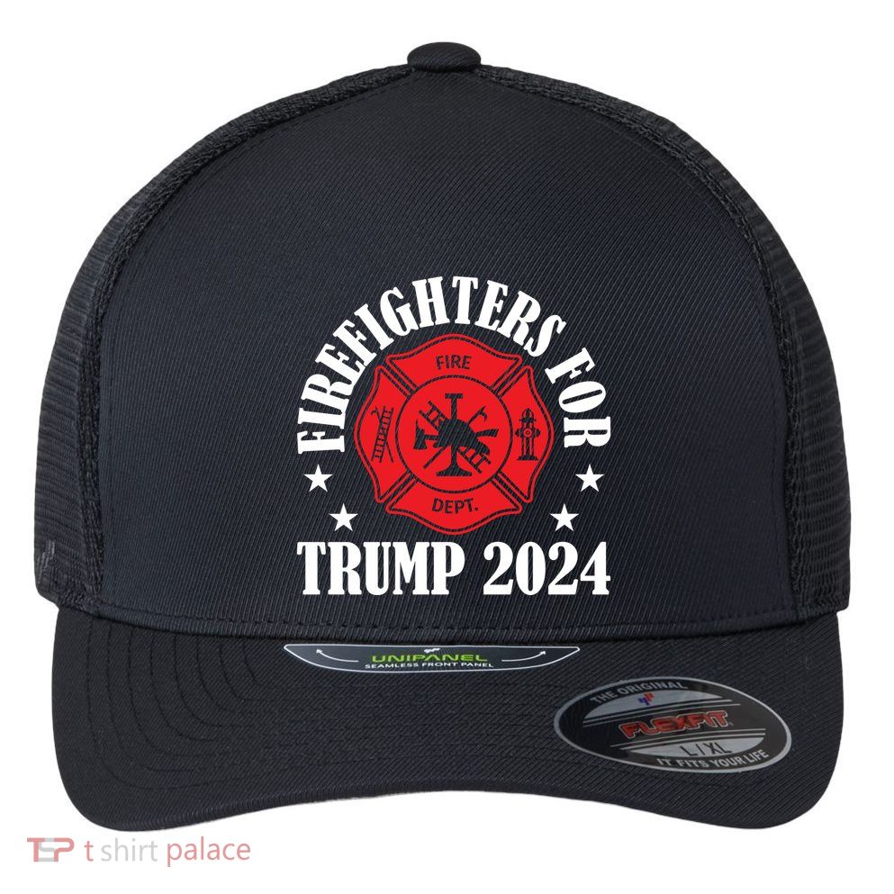 Firefighters For 2024 Emblem Flexfit Unipanel Trucker Cap