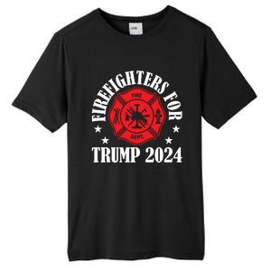 Firefighters For 2024 Emblem Tall Fusion ChromaSoft Performance T-Shirt