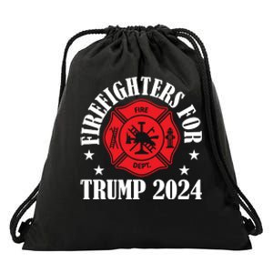 Firefighters For 2024 Emblem Drawstring Bag