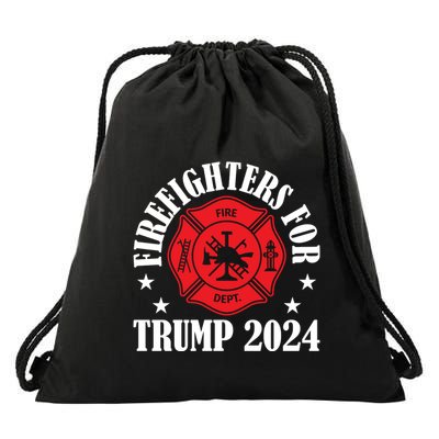 Firefighters For 2024 Emblem Drawstring Bag
