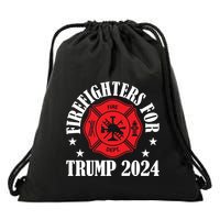 Firefighters For 2024 Emblem Drawstring Bag