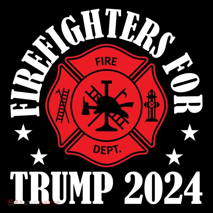 Firefighters For 2024 Emblem Drawstring Bag