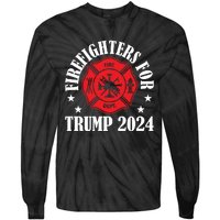 Firefighters For 2024 Emblem Tie-Dye Long Sleeve Shirt