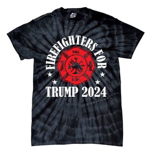 Firefighters For 2024 Emblem Tie-Dye T-Shirt