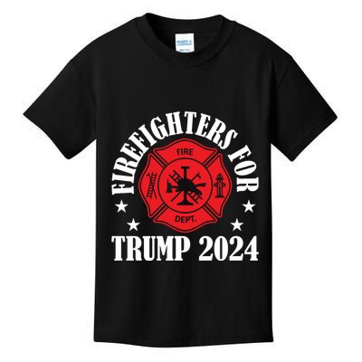 Firefighters For 2024 Emblem Kids T-Shirt