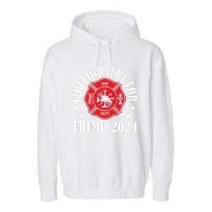 Firefighters For 2024 Emblem Garment-Dyed Fleece Hoodie