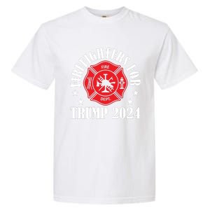 Firefighters For 2024 Emblem Garment-Dyed Heavyweight T-Shirt