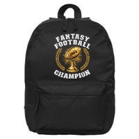 Fantasy Football 2024 Champion Draft Fantasy Football Champ 16 in Basic Backpack