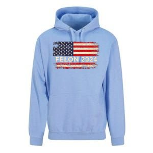 Felon24 Felon 2024 Convicted Felon Funny Pro Trump 2024 Unisex Surf Hoodie