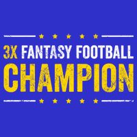 Fantasy Football 3 Time Winner Champ Champion Gift Bag