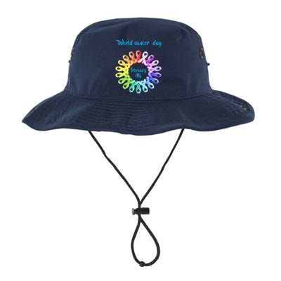 Funny February 4th World Cancer Day Awareness Legacy Cool Fit Booney Bucket Hat