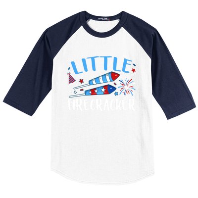 Fireworks Firecrackers 4th Of July Birthday Decorations Cool Gift Baseball Sleeve Shirt