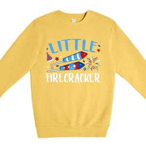 Fireworks Firecrackers 4th Of July Birthday Decorations Gift Premium Crewneck Sweatshirt