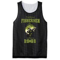 Funny Fishing 62nd Birthday Fishermen Are Born In 1961 Mesh Reversible Basketball Jersey Tank