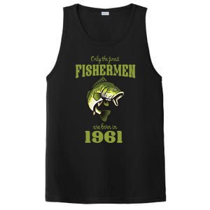 Funny Fishing 62nd Birthday Fishermen Are Born In 1961 PosiCharge Competitor Tank