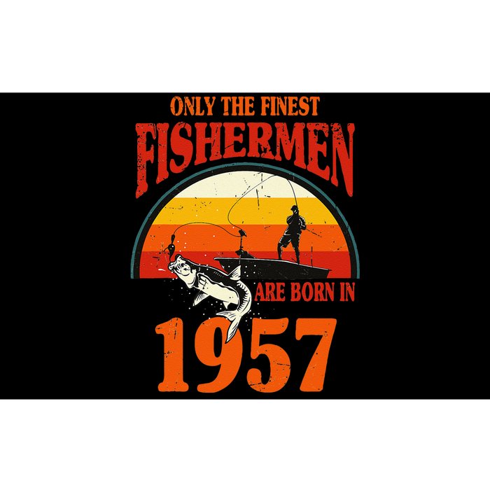 Funny Fishing 66th Birthday Fishermen Are Born In 1957 Bumper Sticker