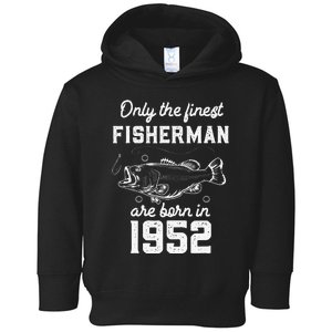 Fish Fish 70th Birthday 1952 Fisherman Toddler Hoodie