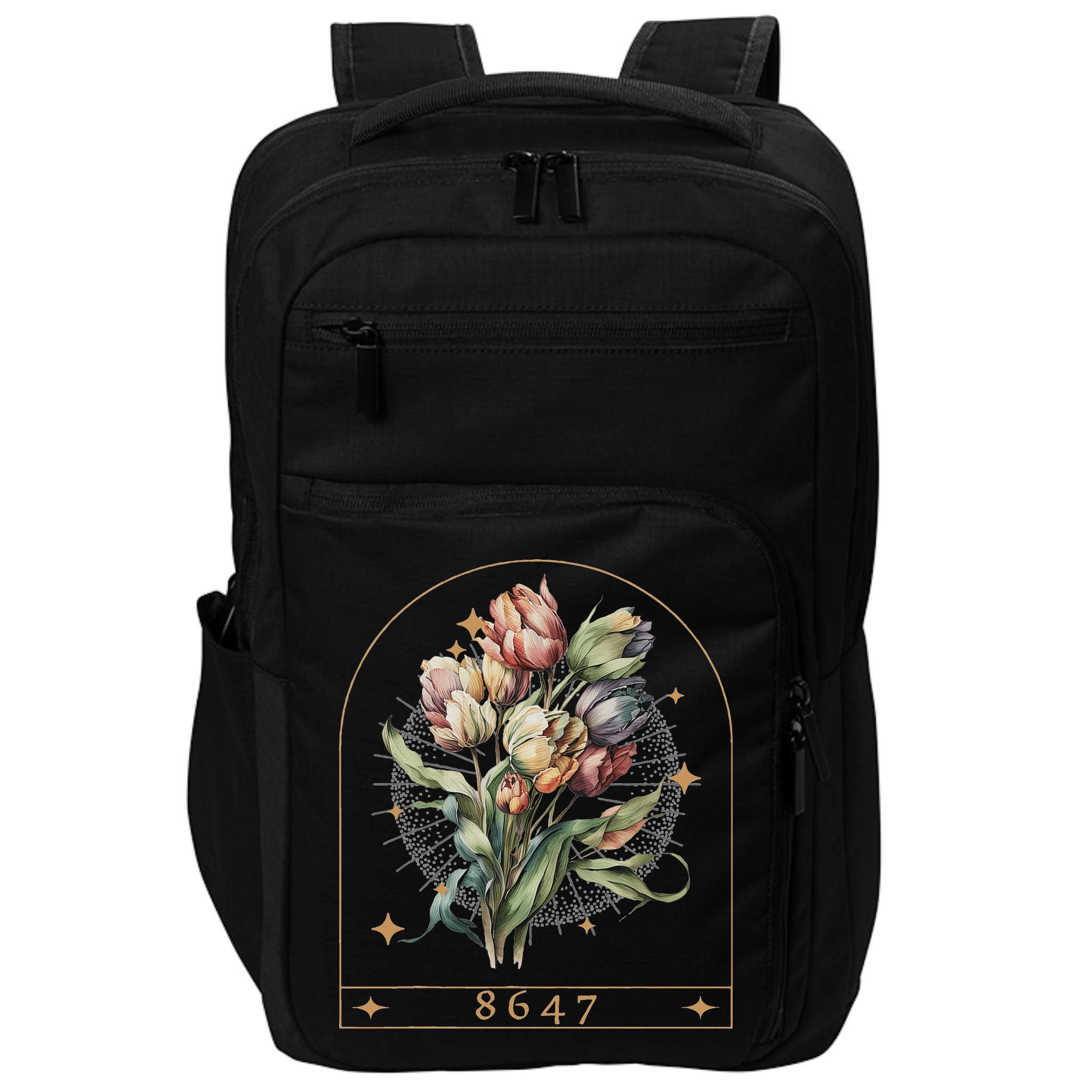 Floral Feminist 8647 Anti Trump Human Right Impact Tech Backpack