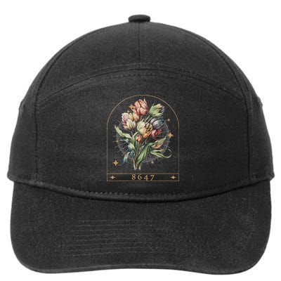 Floral Feminist 8647 Anti Trump Human Right 7-Panel Snapback Hat