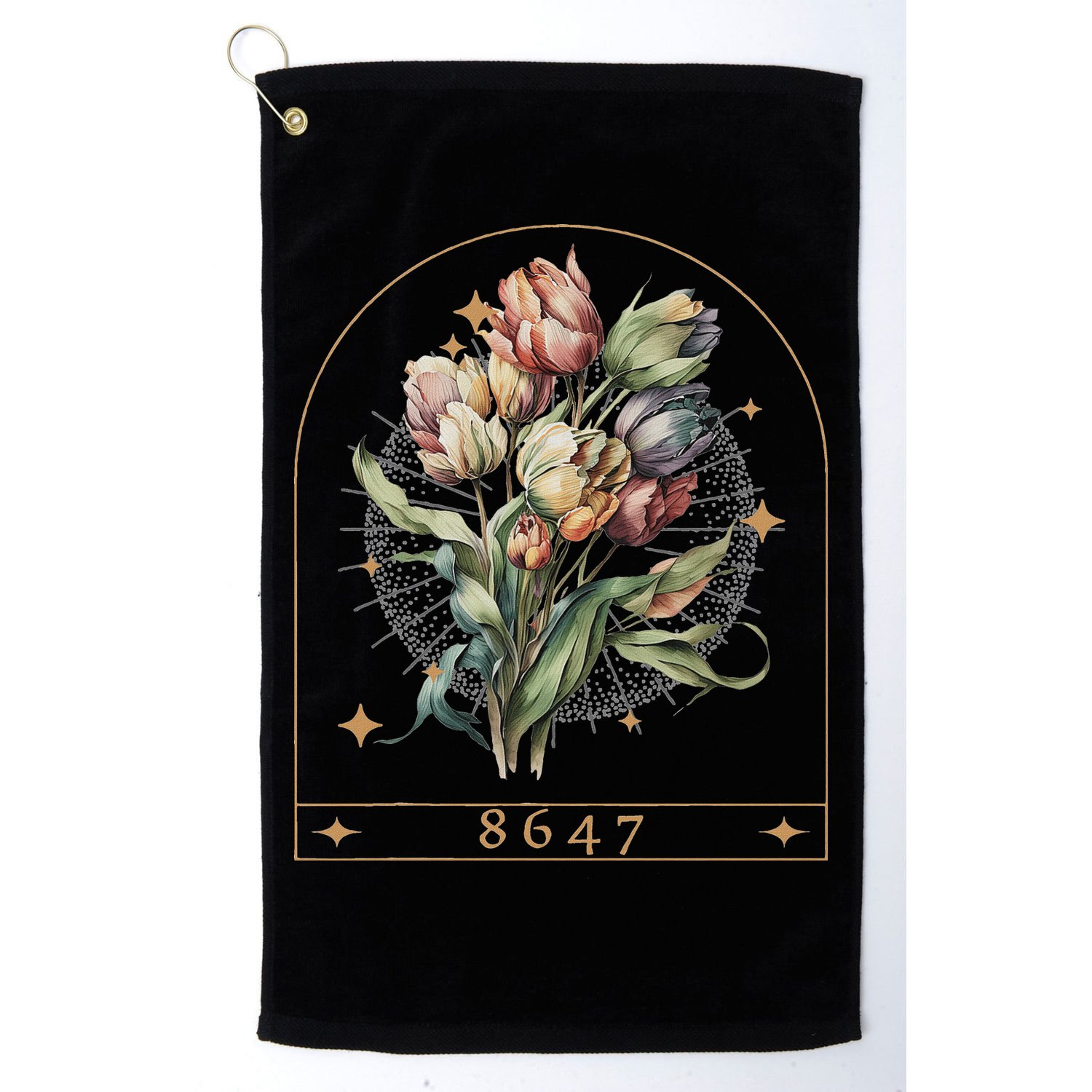 Floral Feminist 8647 Anti Trump Human Right Golf Towel