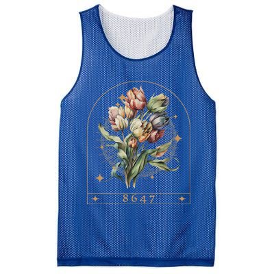 Floral Feminist 8647 Anti Trump Human Right Mesh Reversible Basketball Jersey Tank