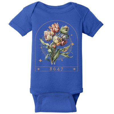 Floral Feminist 8647 Anti Trump Human Right Baby Bodysuit