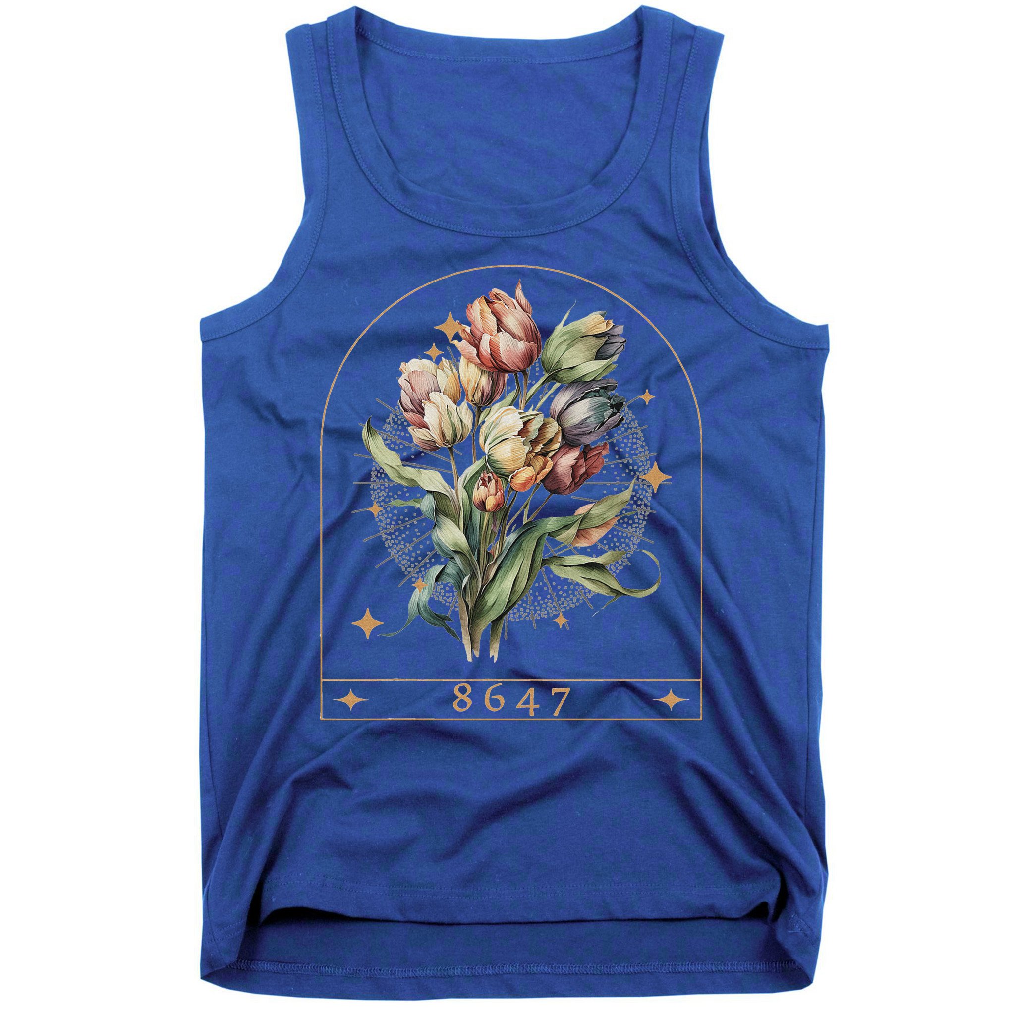 Floral Feminist 8647 Anti Trump Human Right Tank Top