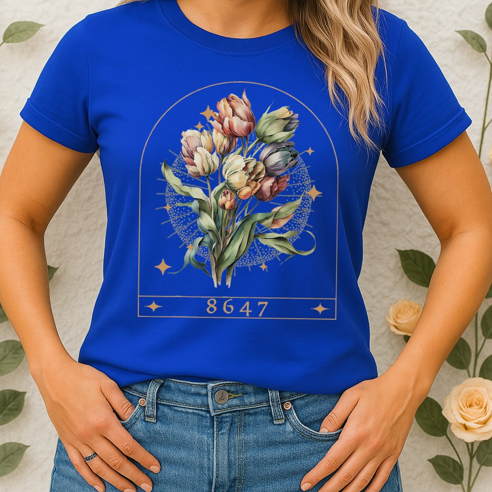Floral Feminist 8647 Anti Trump Human Right Womens T-Shirt
