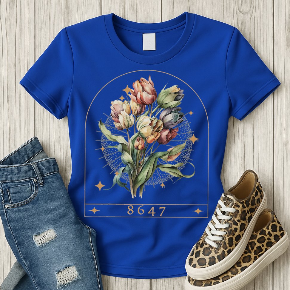 Floral Feminist 8647 Anti Trump Human Right Womens T-Shirt