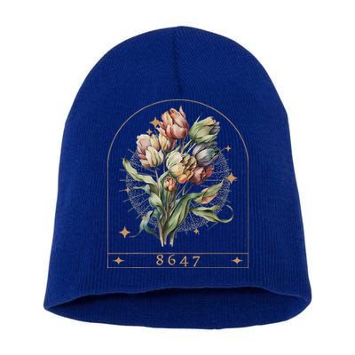 Floral Feminist 8647 Anti Trump Human Right Short Acrylic Beanie