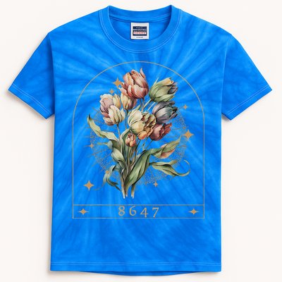 Floral Feminist 8647 Anti Trump Human Right Kids Tie-Dye T-Shirt
