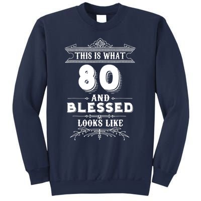 Funny For 80 Year Old Man Woman Happy Birthday Gifts Sweatshirt