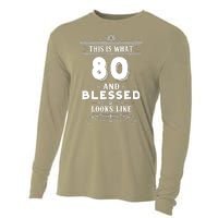 Funny For 80 Year Old Man Woman Happy Birthday Gifts Cooling Performance Long Sleeve Crew