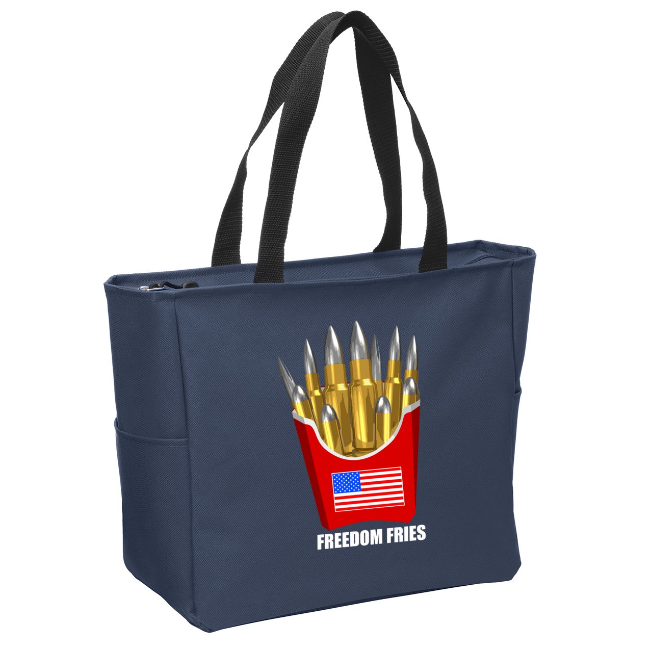 Freedom Fries Zip Tote Bag