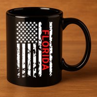 Florida Fl And Gift 11oz C Handle Ceramic Mug