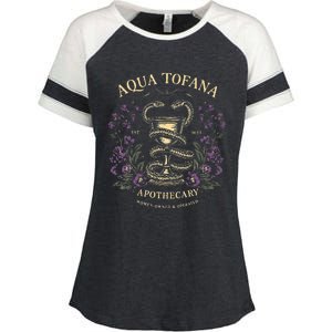 Funny Feminist Aqua Tofana Apothecary Enza Ladies Jersey Colorblock Tee