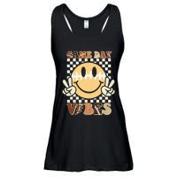 Funny Face American Football Game Day Vibes Sport Ladies Essential Flowy Tank