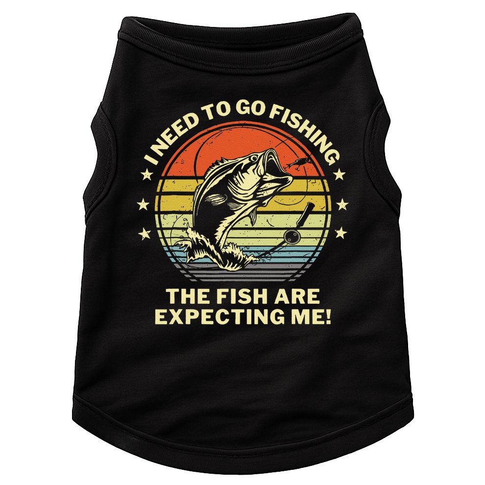 Fishing- Funny Angler Fisherman Humor Funny Dad Joke Doggie Tank