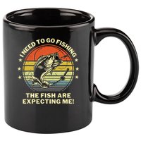 Fishing- Funny Angler Fisherman Humor Funny Dad Joke 11oz C Handle Ceramic Mug