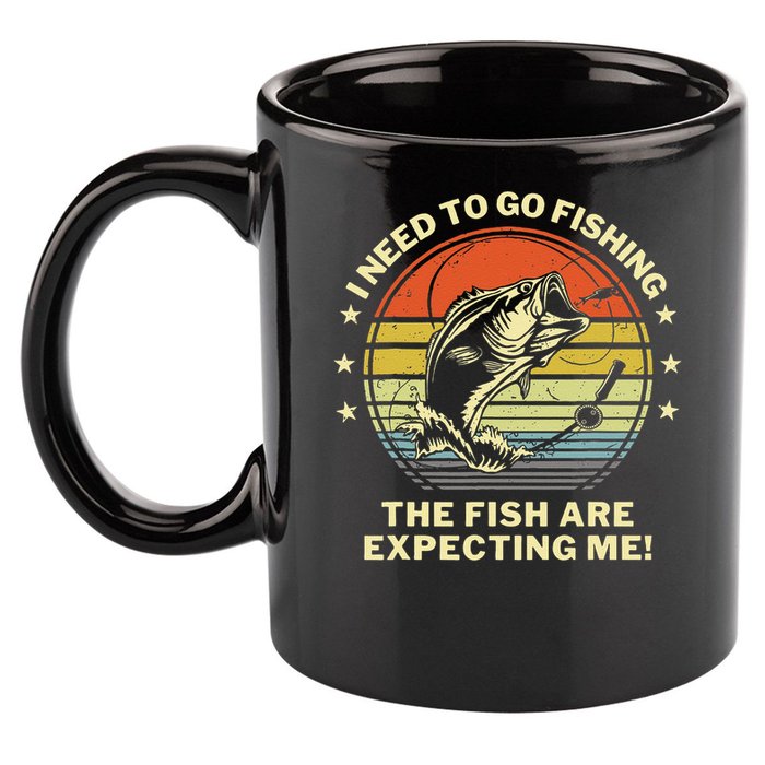 Fishing- Funny Angler Fisherman Humor Funny Dad Joke 11oz C Handle Ceramic Mug