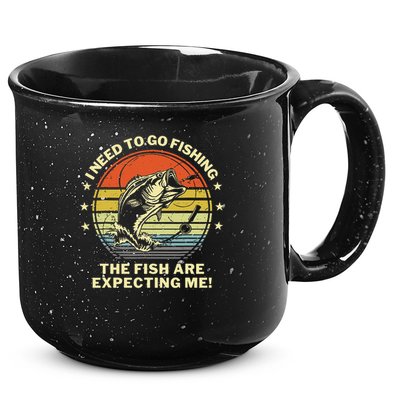 Fishing- Funny Angler Fisherman Humor Funny Dad Joke 15oz Campfire Ceramic Mug