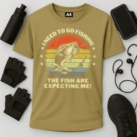 Fishing- Funny Angler Fisherman Humor Funny Dad Joke Cooling Performance Crew T-Shirt