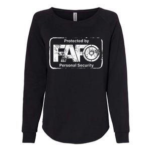 F Fafo Around And Find Out Gun Advocate Lover Womens California Wash Sweatshirt