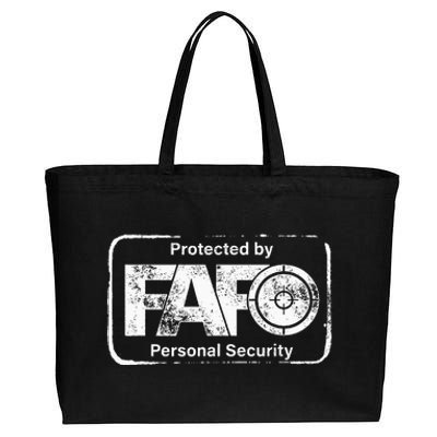 F Fafo Around And Find Out Gun Advocate Lover Cotton Canvas Jumbo Tote