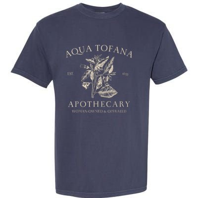 Funny Feminist Aqua Tofana Apothecary Vintage Design Garment-Dyed Heavyweight T-Shirt