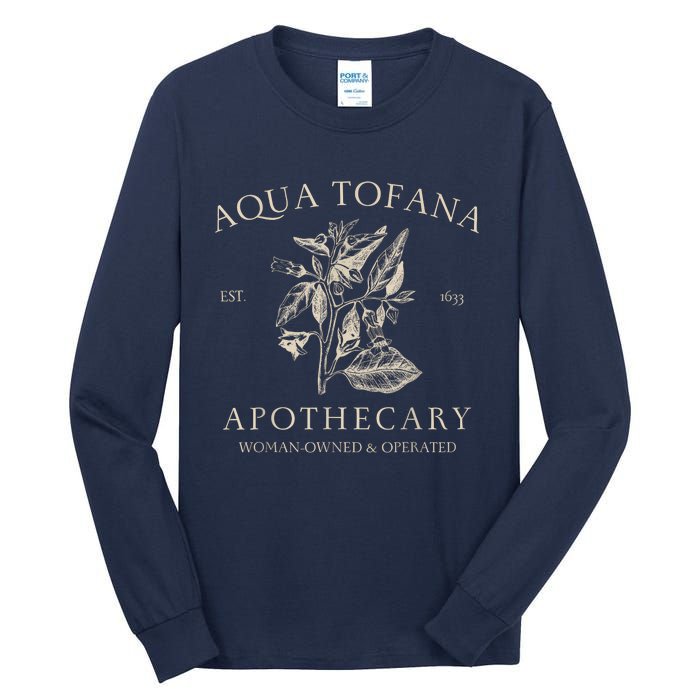 Funny Feminist Aqua Tofana Apothecary Vintage Design Tall Long Sleeve T-Shirt