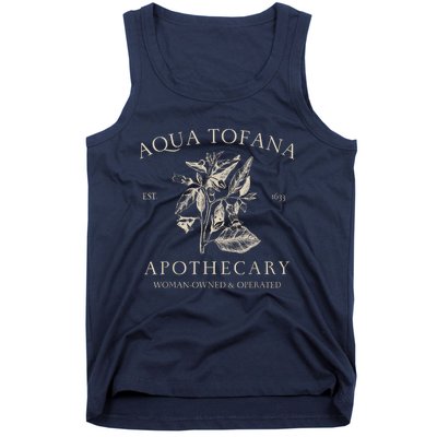 Funny Feminist Aqua Tofana Apothecary Vintage Design Tank Top