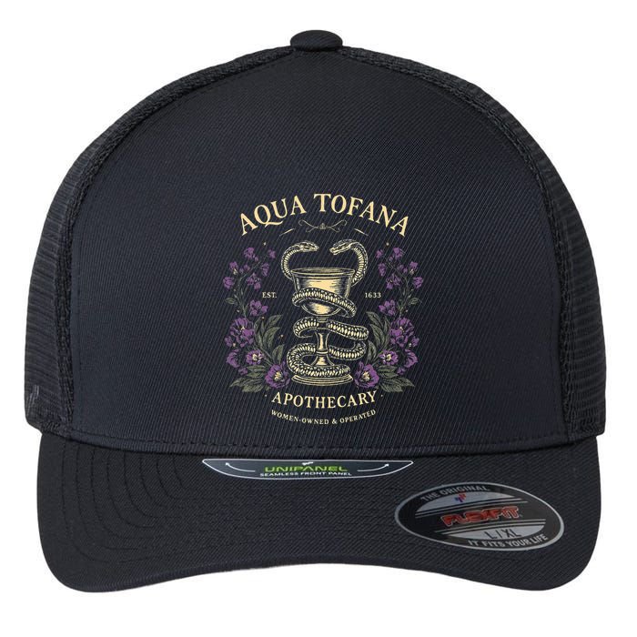 Funny Feminist Aqua Tofana Apothecary Flexfit Unipanel Trucker Cap
