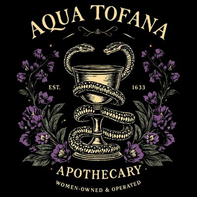 Funny Feminist Aqua Tofana Apothecary T-Shirt